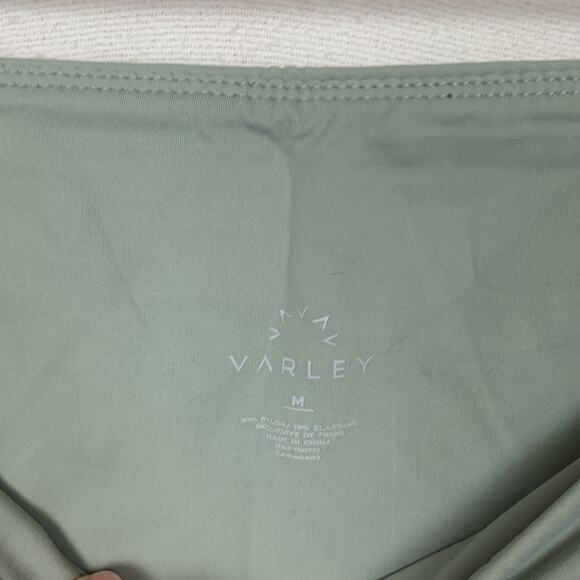 Varley womens medium biker shorts yoga sage light green high waist - Picture 4 of 6